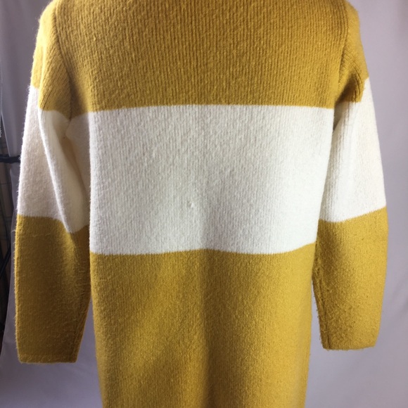 La Fee Verte cardigan. Yellow and white stripe. XS - Picture 6 of 8